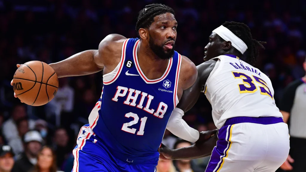 lakers vs 76ers match player stats