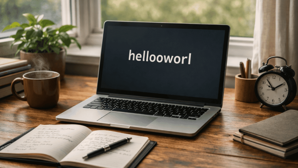 hellooworl and the Meaning of the First Step in Programming hellooworl