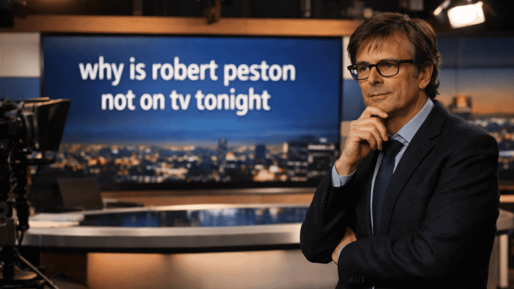 why is robert peston not on tv tonight